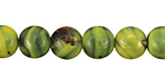 Czech Glass Margarita Puff Coin 10mm