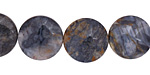 Blue Pietersite Puff Coin 15mm