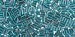 TOHO Teal (with Silver Lining) Bugle #1 Seed Bead
