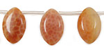 Fire Agate Spear Drop 12x19mm