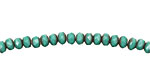 Czech Glass Aqua Fire Polished Rondelle 4x5mm