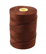 C-Lon Brown Fine Weight (.4mm) Bead Cord