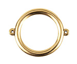 Nunn Design Antique Gold (plated) Grande Circle Connector 37x30mm