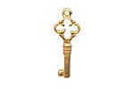 Ezel Findings Gold (plated) Key 10x16mm