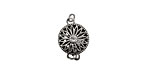 Antique Silver (plated) Filigree Box Clasp 17x10mm
