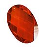 Poppy Faceted Oval 20x30mm