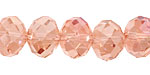 Rosaline AB Crystal Faceted Rondelle 14mm