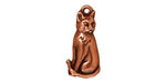 TierraCast Antique Copper (plated) Sitting Cat Charm 10x22mm