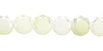 Lemon Ice Crystal Faceted Table Cut Coin 10mm