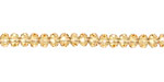 Light Topaz Crystal Faceted Rondelle 4mm