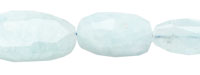 Aquamarine Faceted Graduated Nugget 14-35x10-20mm