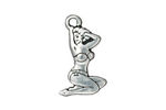TierraCast Antique Silver (plated) Pin Up Charm 17x14mm