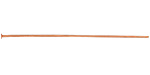 TierraCast Copper Headpin 2", 22 gauge