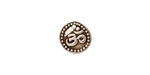 TierraCast Antique Silver (plated) Aum Charm 11mm