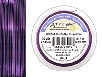 Artistic Wire Silver Plated Orchid 26 gauge, 30 yards