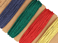 Shades of Topaz Hemp Twine 20 lb, 29.8 ft x 4 colors