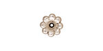 TierraCast Antique Silver (plated) Scalloped Bead Cap 5x11mm