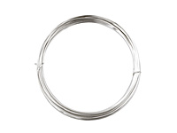 German Style Wire Silver (plated) Square 22 gauge, 3.5 meters