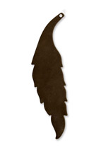 Vintaj Natural Brass Slender Leaf Altered Blank 15x59mm
