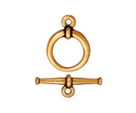 TierraCast Antique Gold (plated) Large Tapered Toggle Clasp 20mm, 25mm bar