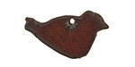 The Lipstick Ranch Rusted Iron Small Chubby Bird Charm 32x19mm