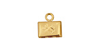 SilverSilk Gold (plated) Triple Strand End Cap 12mm