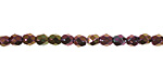 Czech Fire Polished Glass Iris Purple Round 3mm
