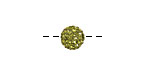 Olivine Pave Round 8mm (1.5mm hole)