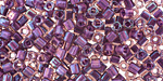 TOHO Rainbow Rosaline (with Opaque Purple Lining) Cube 3mm Seed Bead