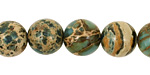 Blue Impression Jasper Round 12mm