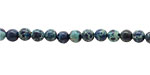 Midnight Blue Impression Jasper Round 4mm