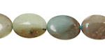 Peruvian Blue Opal Flat Oval 18x13mm