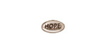 TierraCast Antique Rhodium (plated) Hope Word Bead 11x6mm
