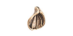 Nunn Design Antique Gold (plated) Lily Flower Charm 14x17mm