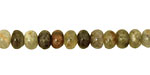 Green Garnet Rondelle 4x6mm