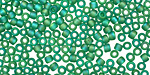TOHO Transparent Rainbow Frosted Dark Peridot Round 8/0 Seed Bead