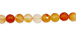 Carnelian (natural) Faceted Round 6mm