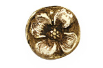 Humble Beads Polymer Clay Cream Antiqued Dogwood Pendant 26-27mm