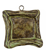Gaea Ceramic Spring Green on Chocolate Square Bezel 25mm