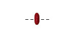 Tagua Nut Peony Large Hole Rondelle 3x8mm