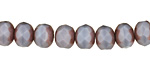 Czech Glass Wisteria Fire Polished Rondelle 6x9mm