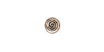 TierraCast Antique Silver (plated) Spiral Coin Bead 8mm