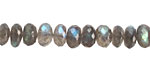 Labradorite (A) Faceted Rondelle 8mm