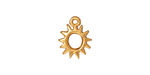 TierraCast Gold (plated) Radiant Sun Charm 11x14mm
