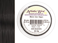 Artistic Wire Black 30 gauge, 50 yards