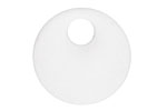 Crystal Recycled Glass Off Center Donut 30mm