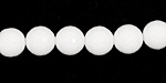 White Agate Faceted Round 10mm
