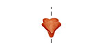 Lucite Burnt Sienna Mini Trumpet Flower 8x10mm