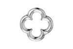 TierraCast Rhodium (plated) Large Quatrefoil Link 21mm