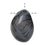 Tagua Nut Stonewashed Nugget (3-hole) 22-30x37-42mm
